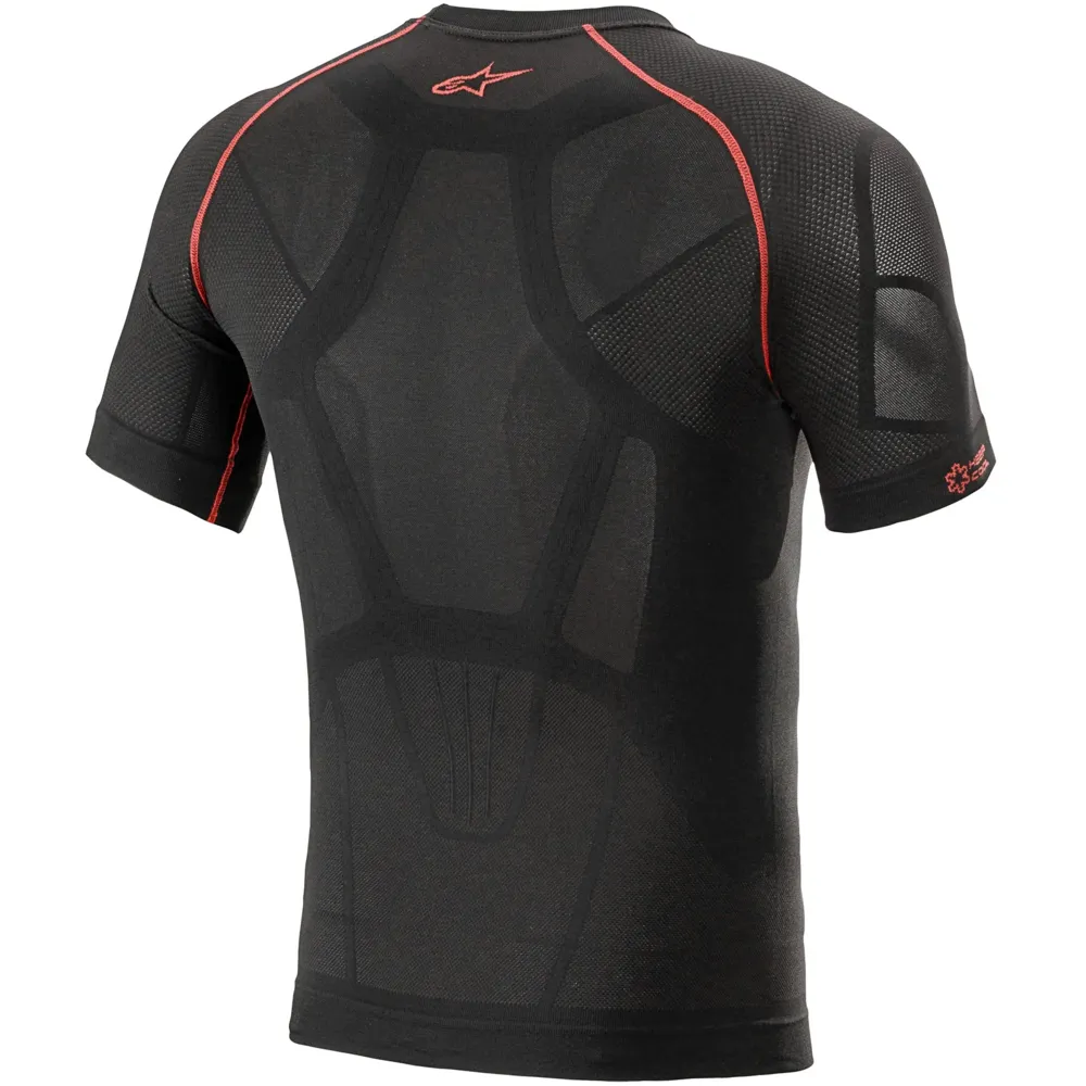 Alpinestars Ride Tech V2 Short Sleeves Summer Base Layer Top Black / Red