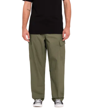 Billow Tapered Cargo Trousers in Wintermoss