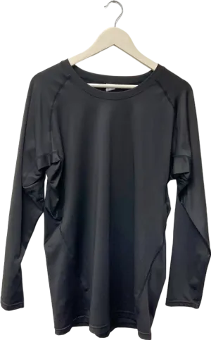 Black Long Sleeve Top UK 2XL