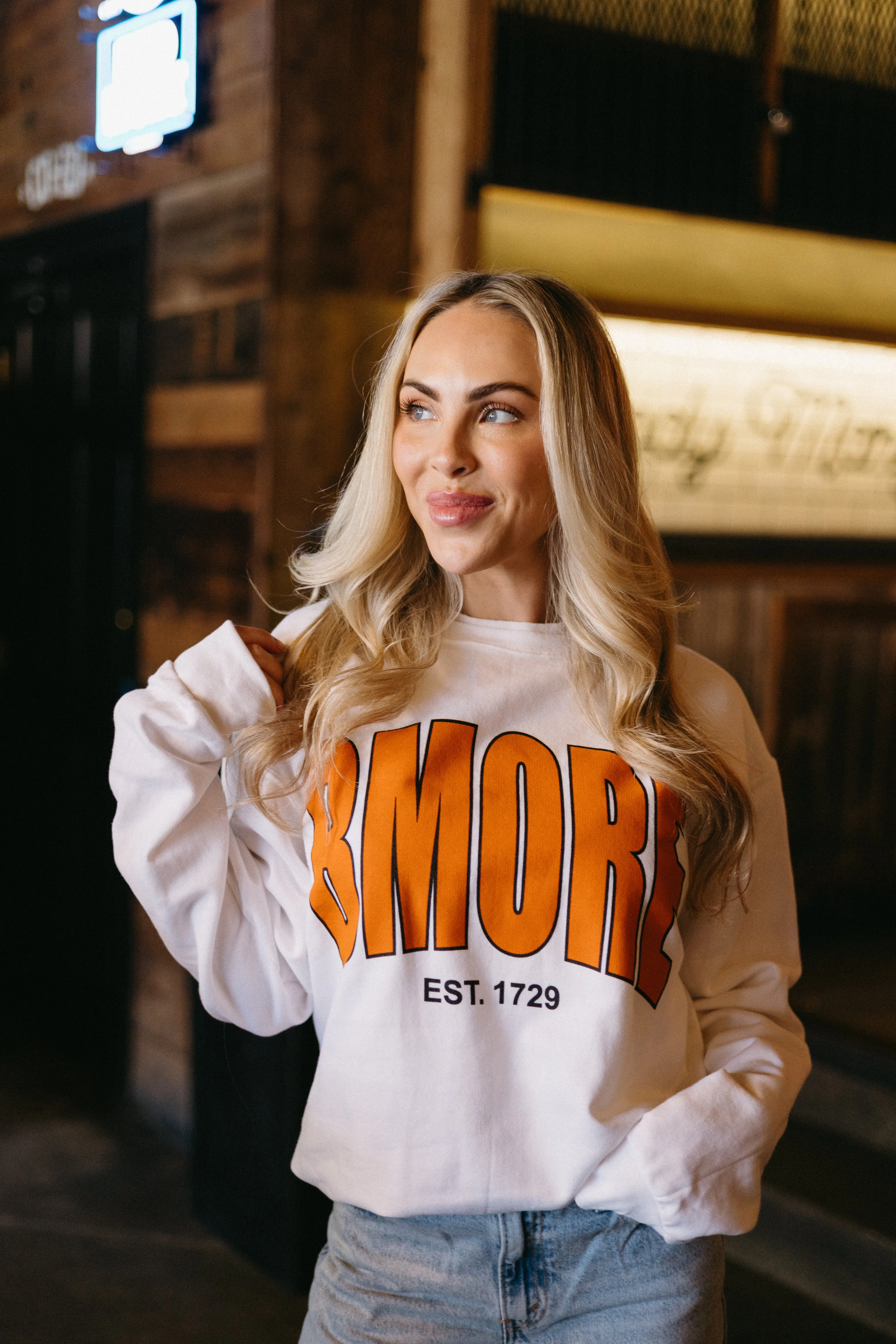 Bmore Varsity Crewneck Sweatshirt by Brightside