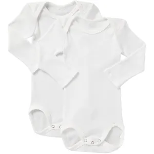 Bonds - Long Sleeve Bodysuit (2 PACK) - WHITE