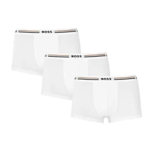 BOSS Trunk 3P Revive Underwear in White