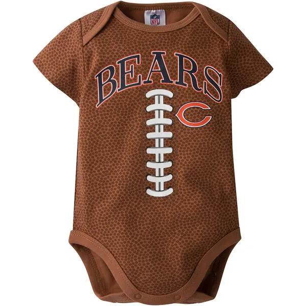 Chicago Bears Baby Football Bodysuit