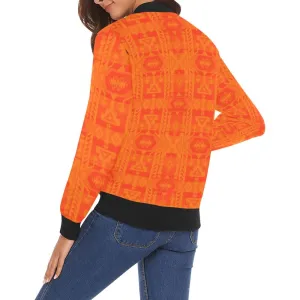 Chiefs Mountain Orange Bomber Jacket for Women