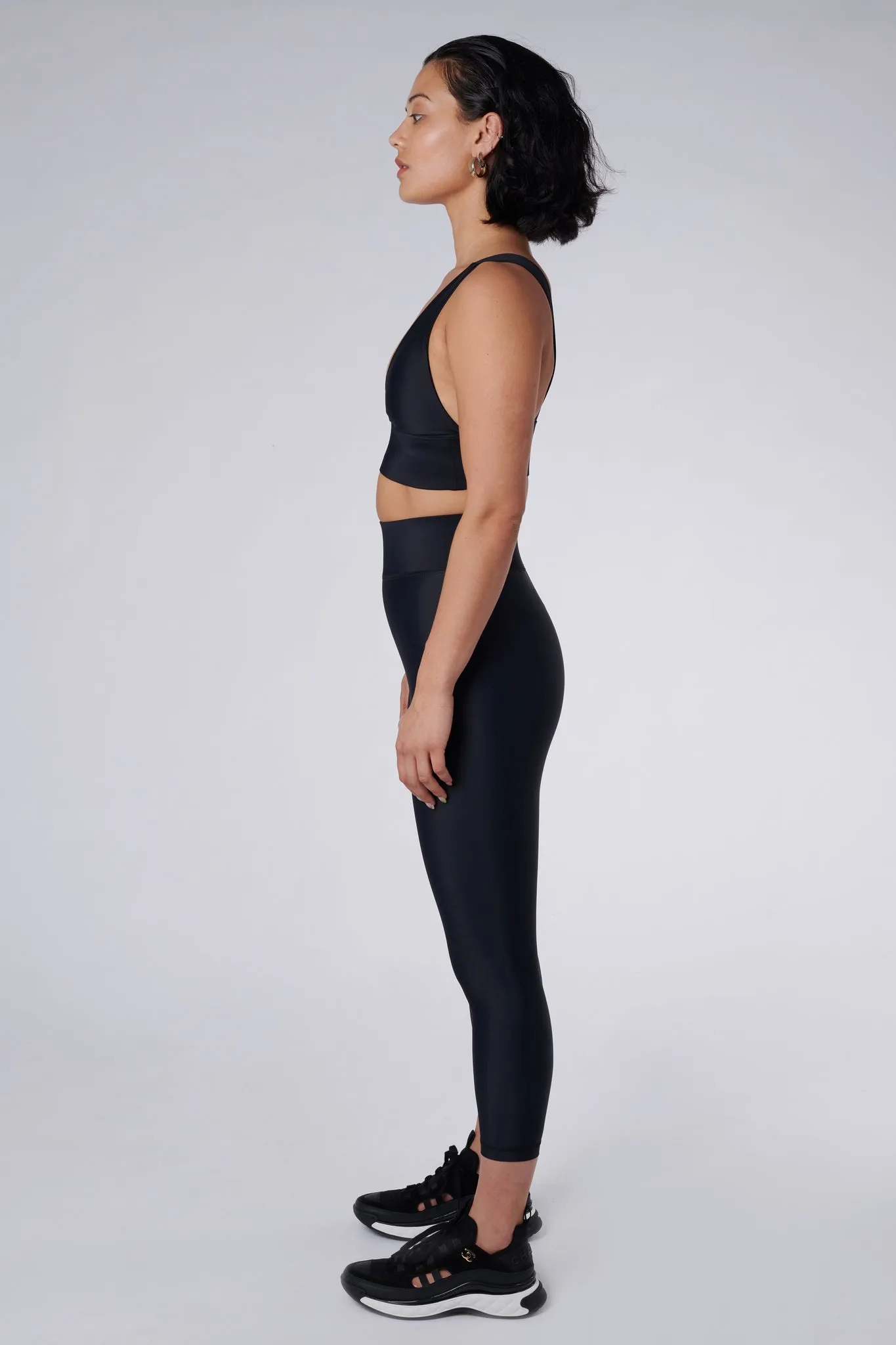 Cora Compression Leggings | Recycled Nylon | Black