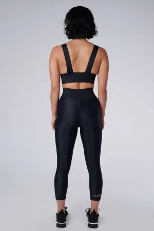 Cora Compression Leggings | Recycled Nylon | Black