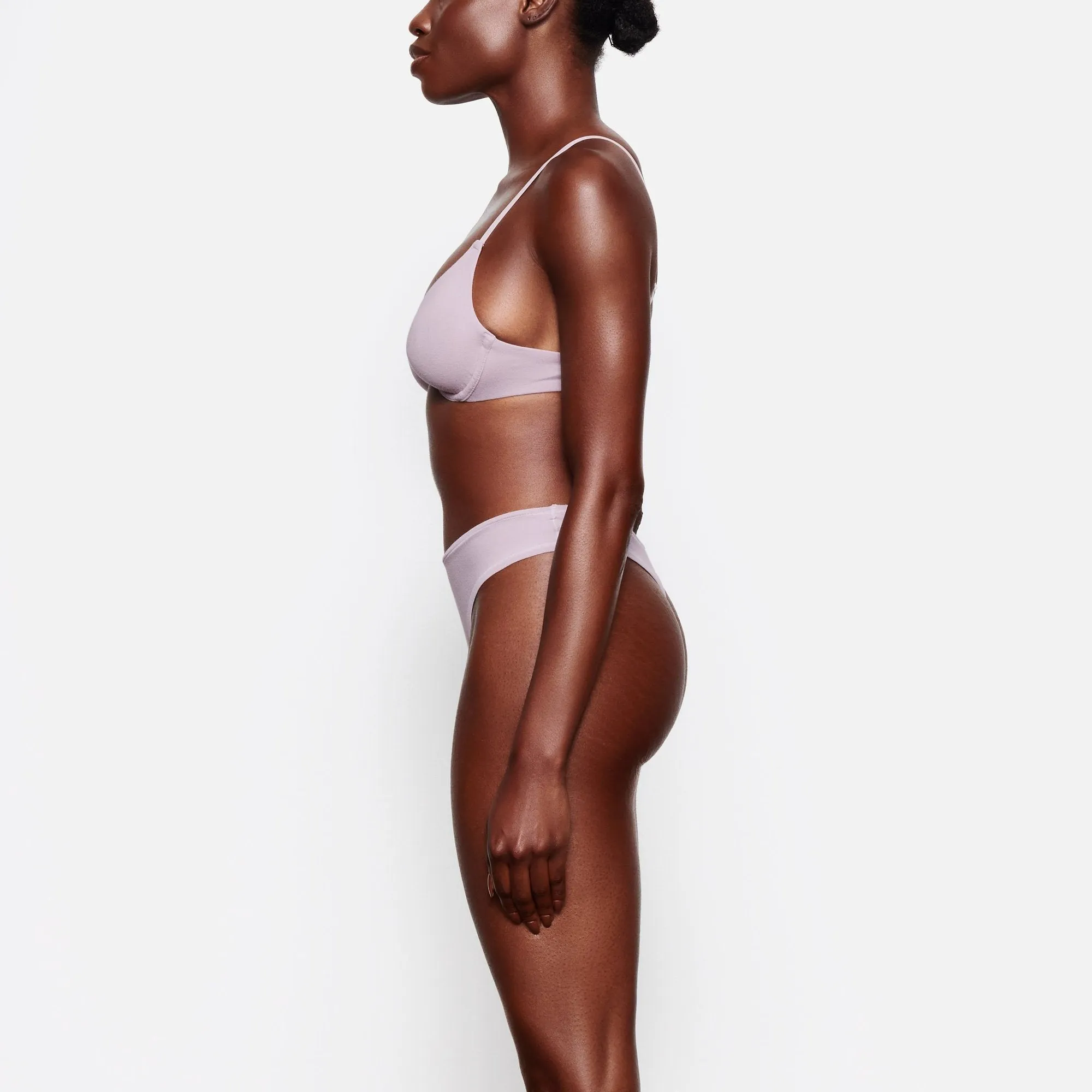 COTTON JERSEY DIPPED THONG | IRIS MICA