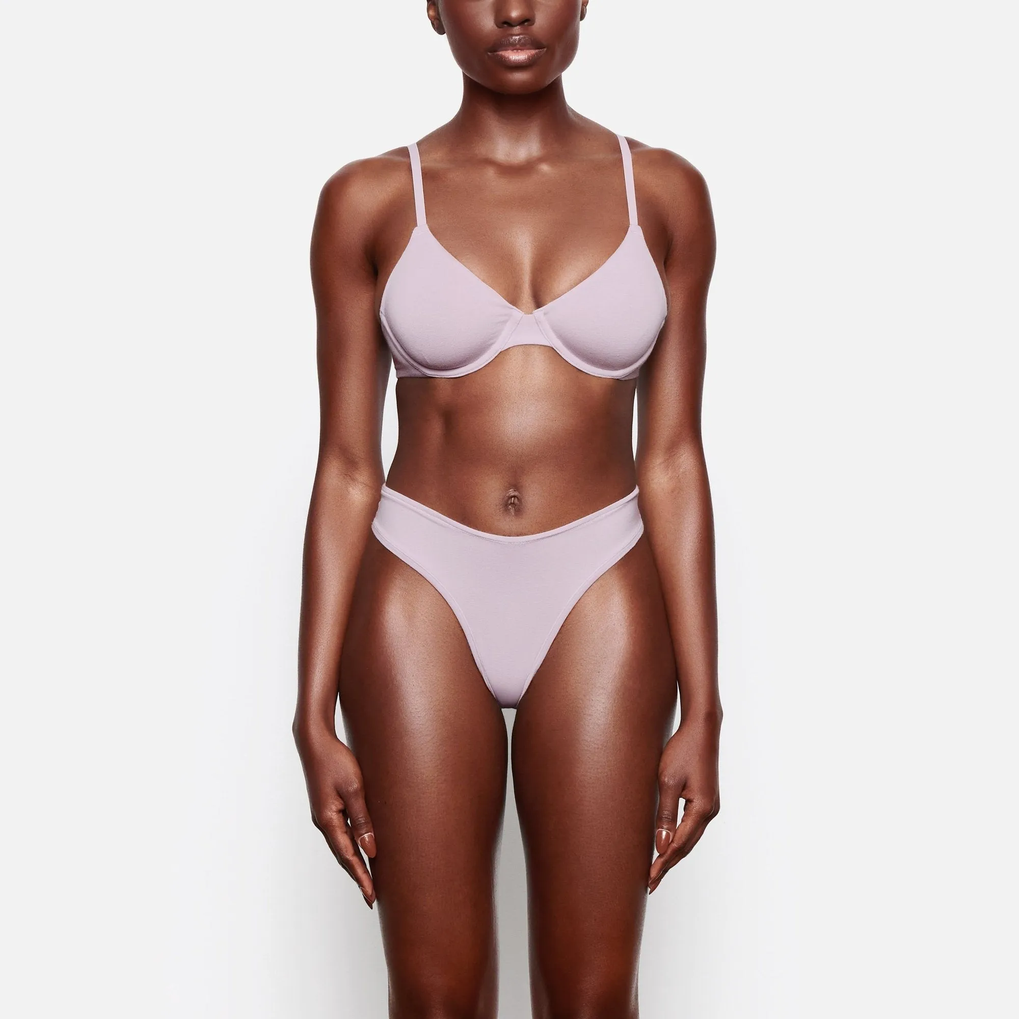 COTTON JERSEY DIPPED THONG | IRIS MICA