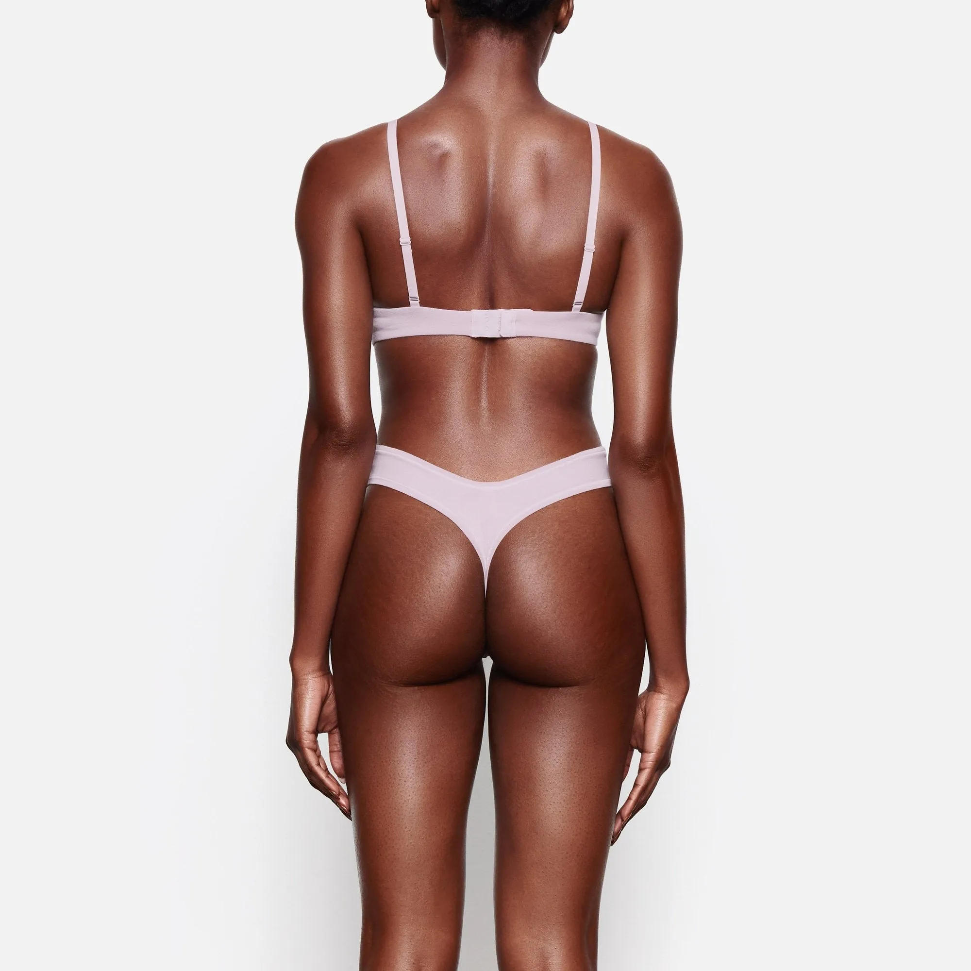 COTTON JERSEY DIPPED THONG | IRIS MICA