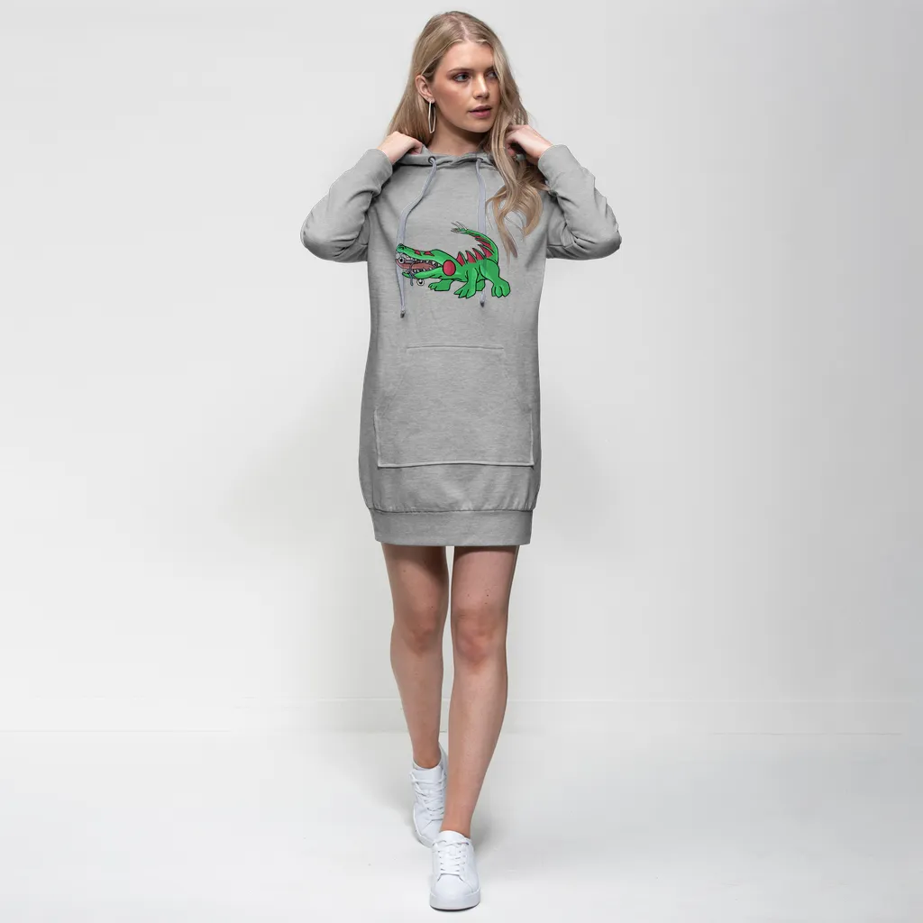 Crocodilas Premium Adult Hoodie Dress