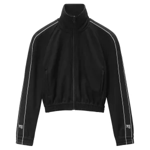 Cropped Track Jacket With Logo