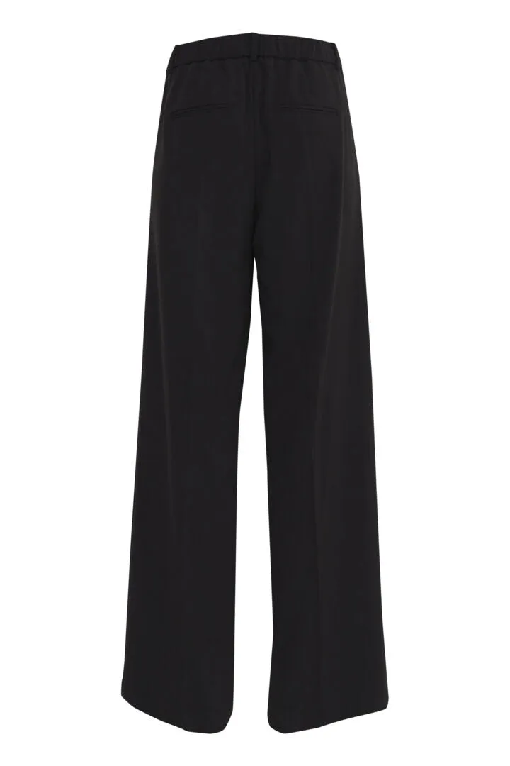 Danta Wide Leg Trousers - Black