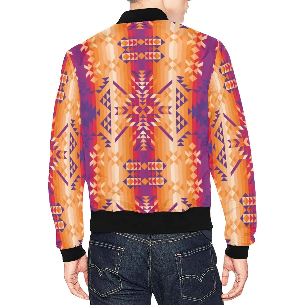 Desert Geo Bomber Jacket for Men