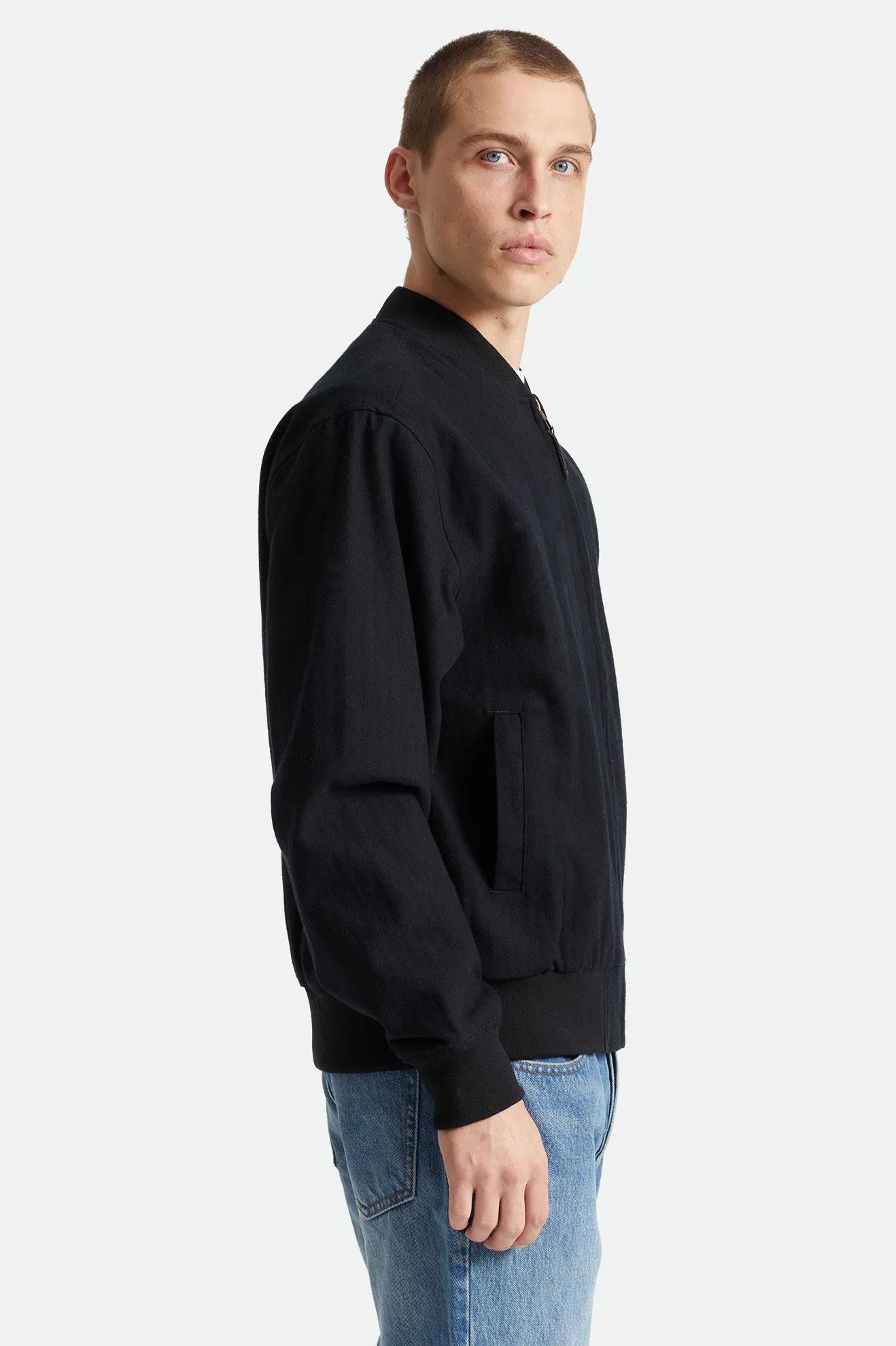 Dillinger Lightweight Bomber Jacket - Black