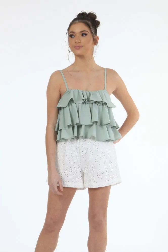 Double Second Sage Triple Layer Top