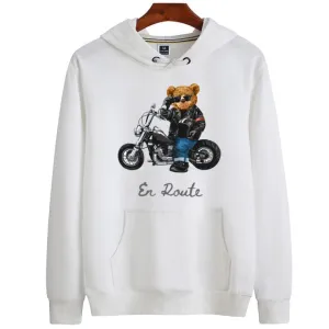 Eco-Friendly Biker Bear Hoodie