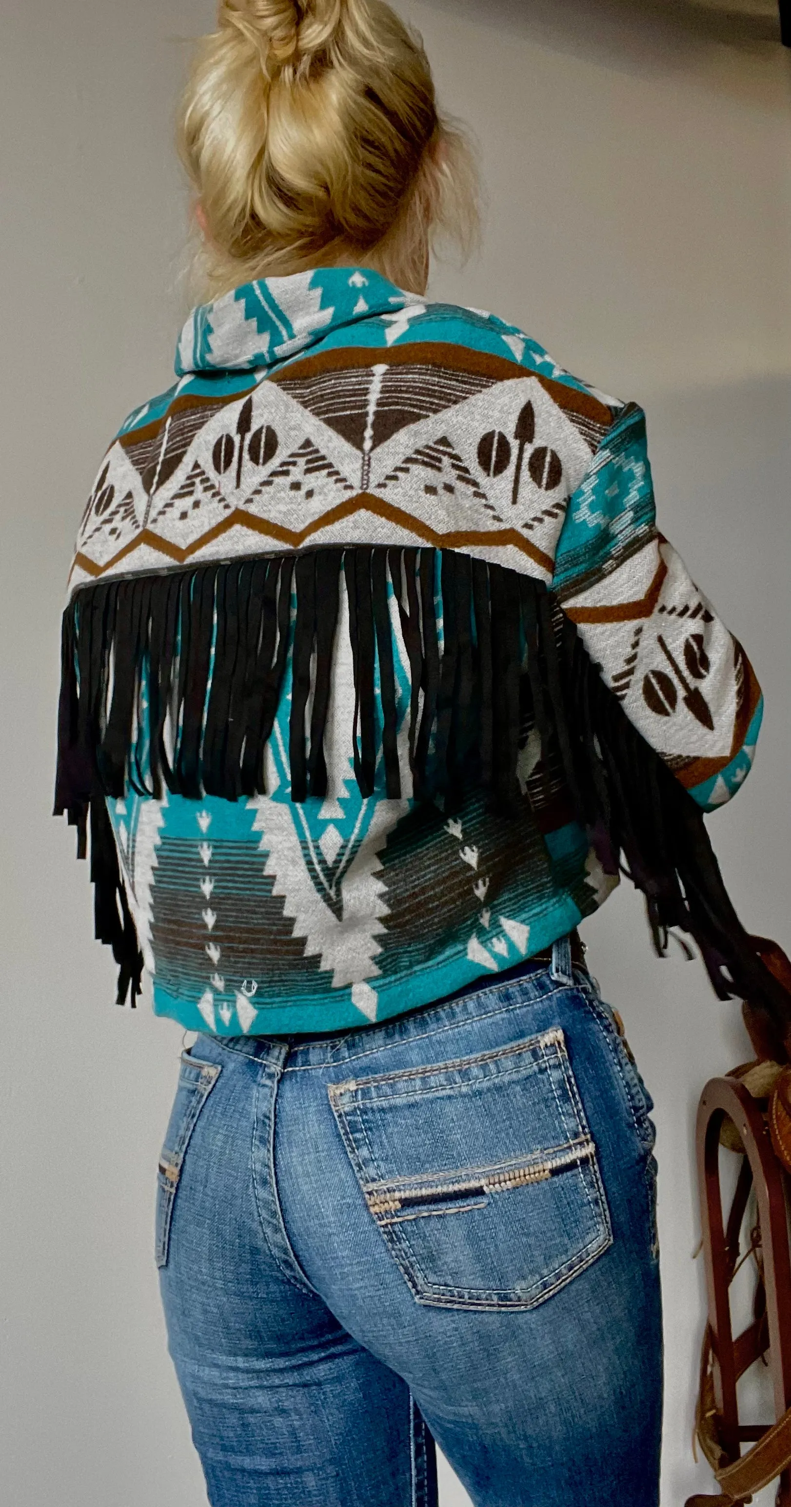 Elsa Fringe Crop Jacket