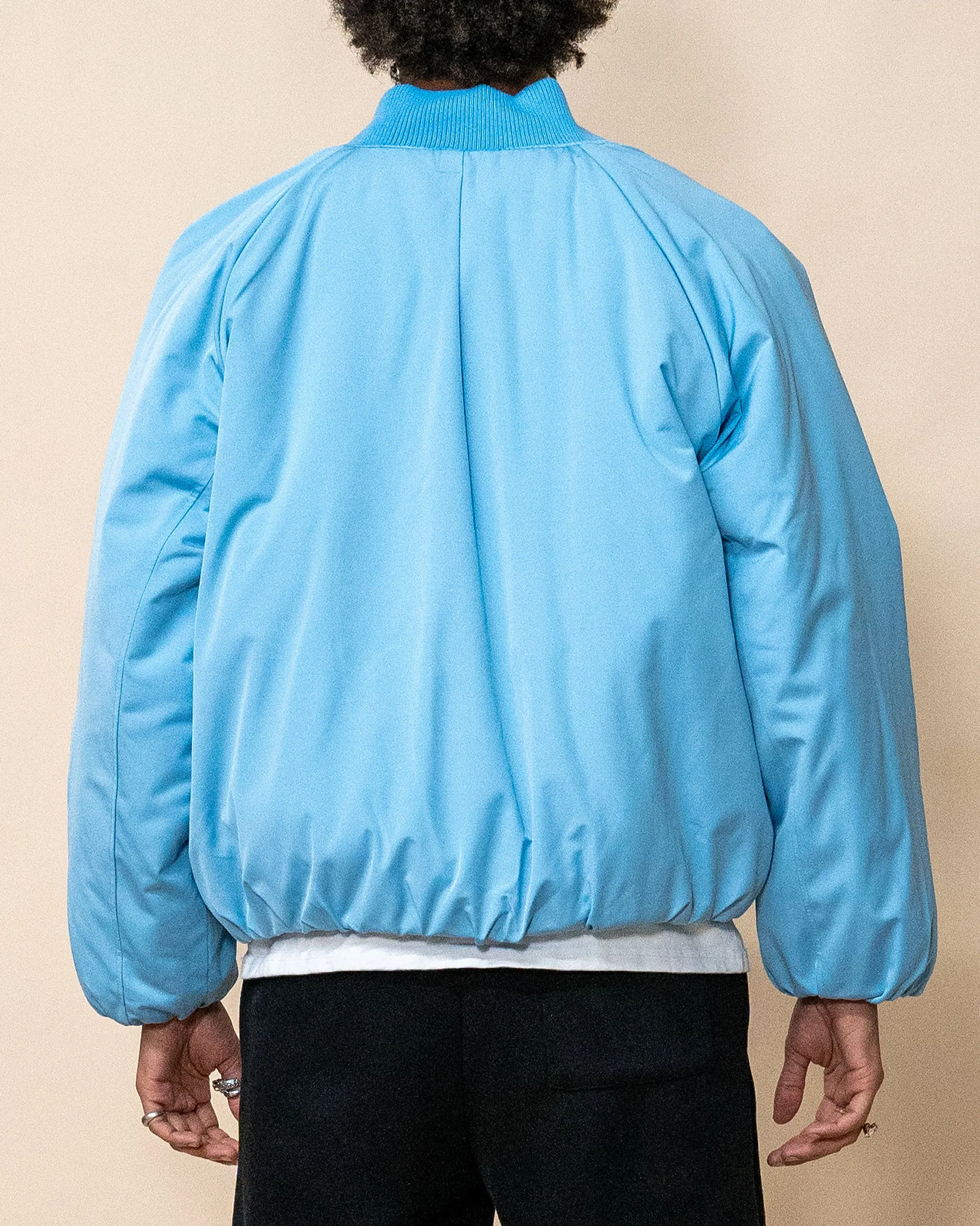 EPTM CAPITAL CROPPED BOMBER-SKY BLUE