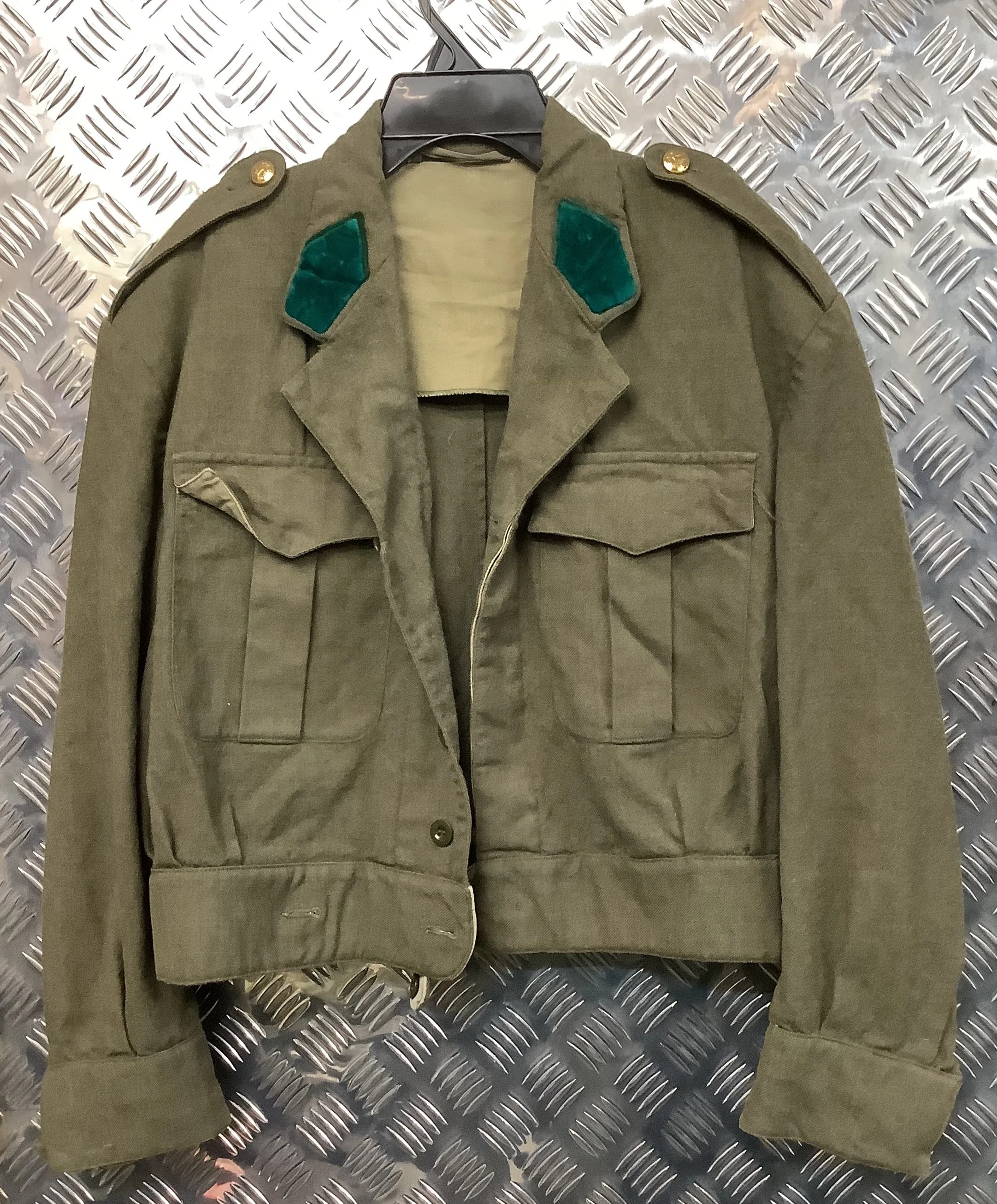 Ex. Belgium Army - Cropped Wool Jacket