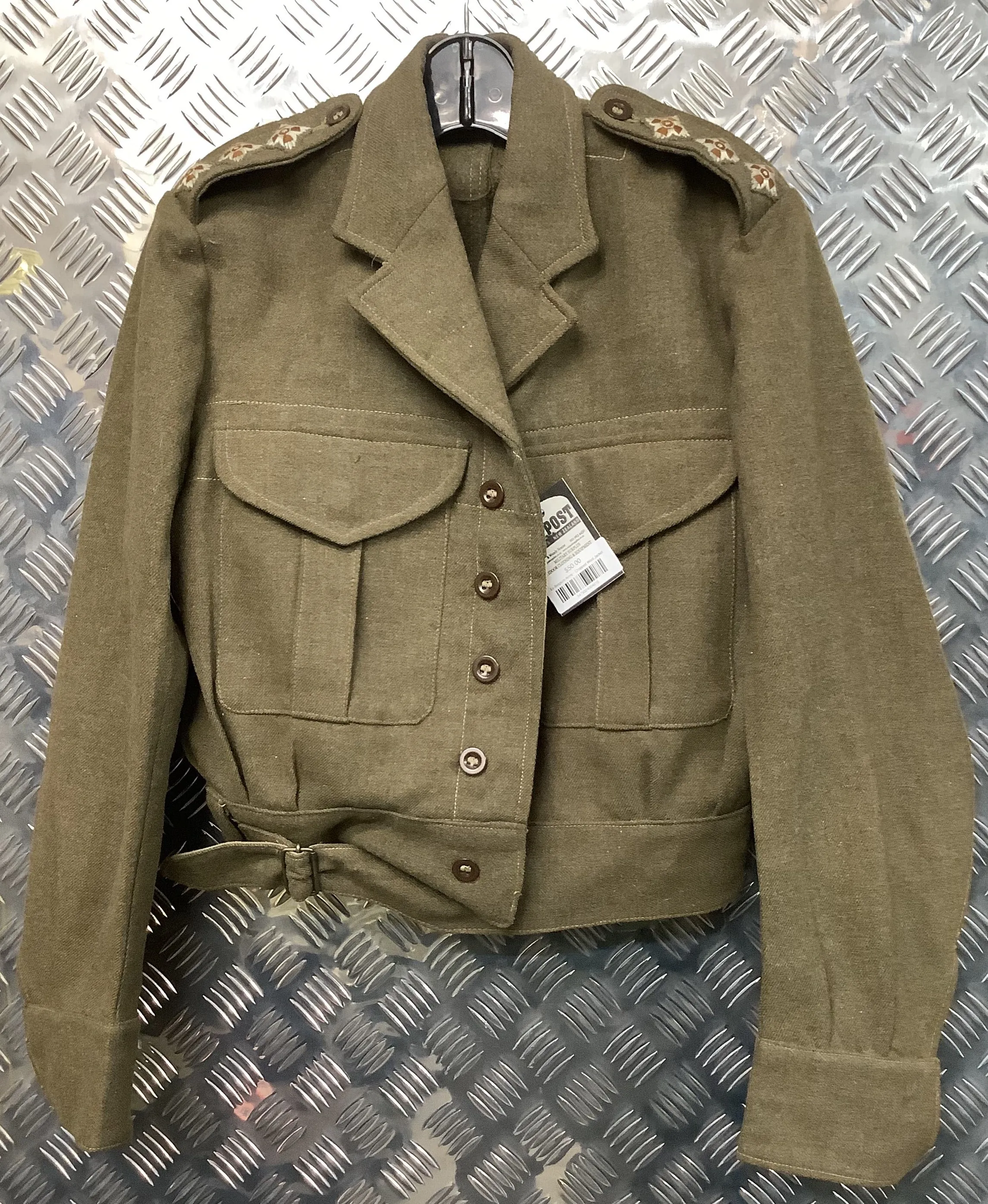 Ex. Belgium Army - Cropped Wool Jacket