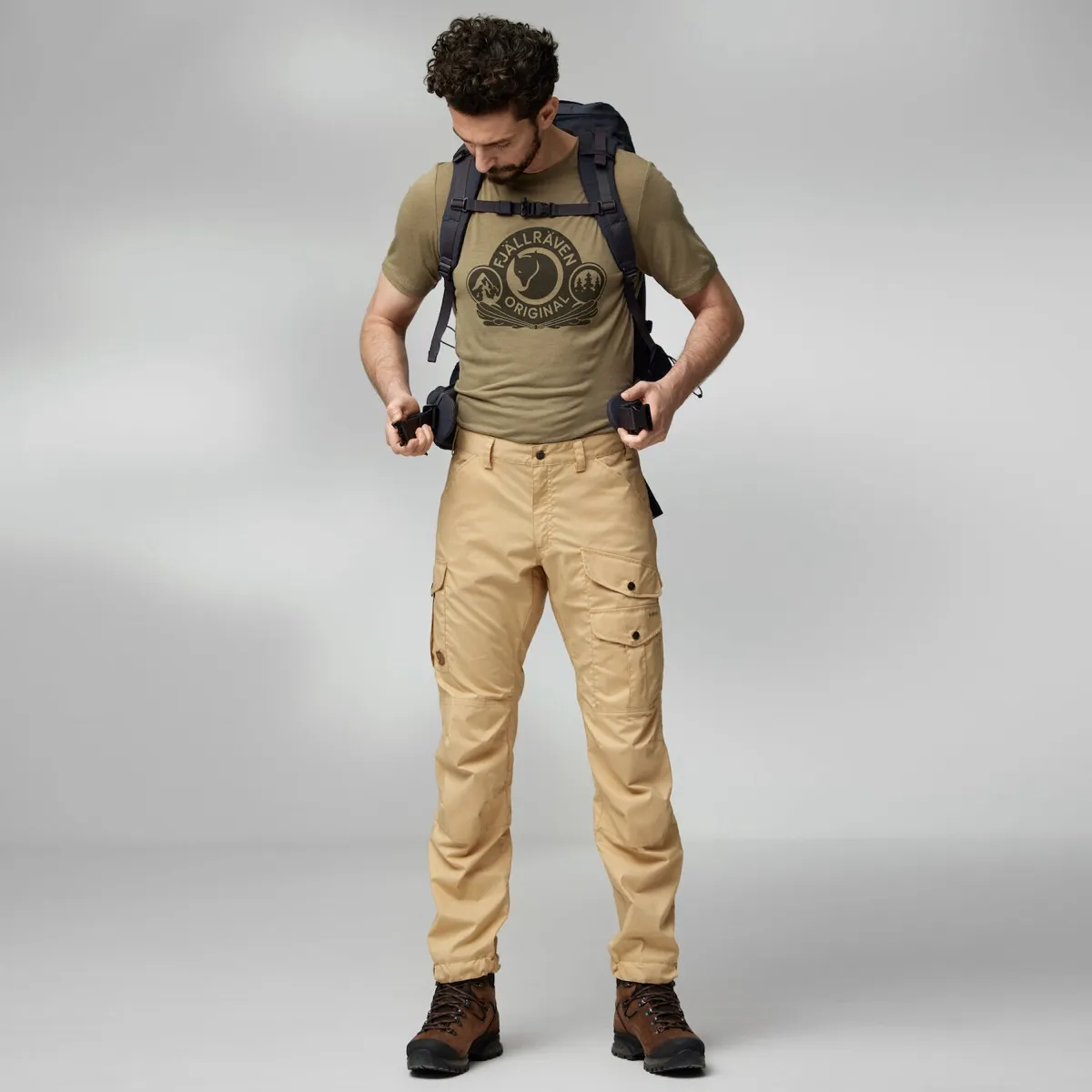 Fjällräven Men&#x27;s Vidda Pro Lite Trousers Fossil | Buy Fjällräven Men&#x27;s Vidda Pro Lite Trousers Fossil here | Outnorth