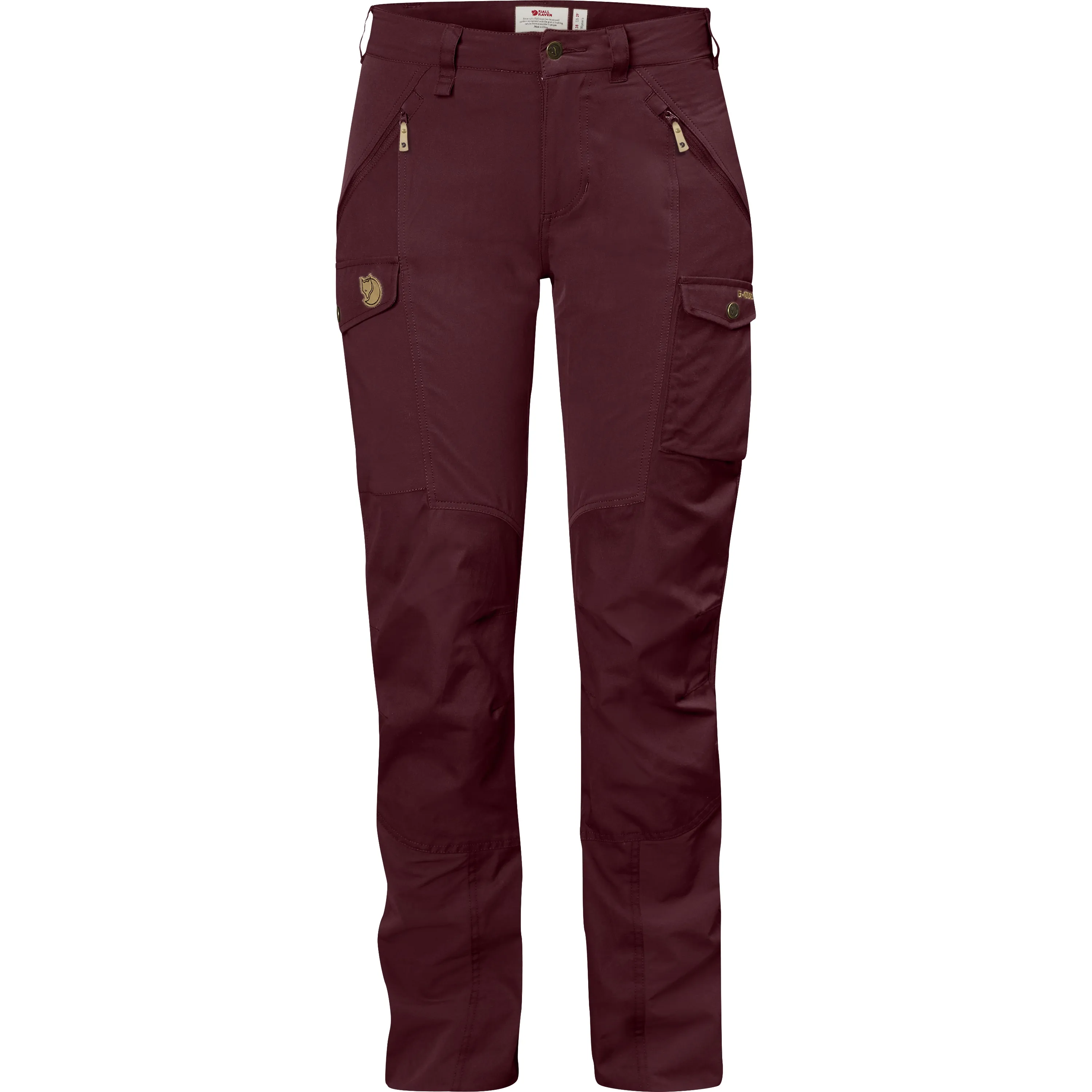 Fjällräven Women&#x27;s Nikka Trousers Curved Dark Garnet | Buy Fjällräven Women&#x27;s Nikka Trousers Curved Dark Garnet here | Outnorth