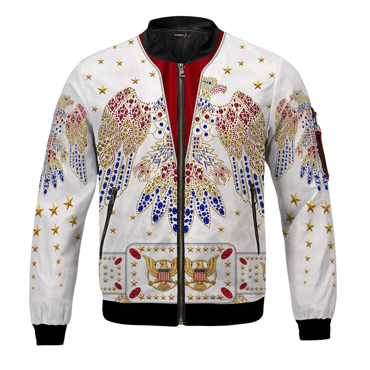 Gearhomie Elvis Costume Bomber Jacket