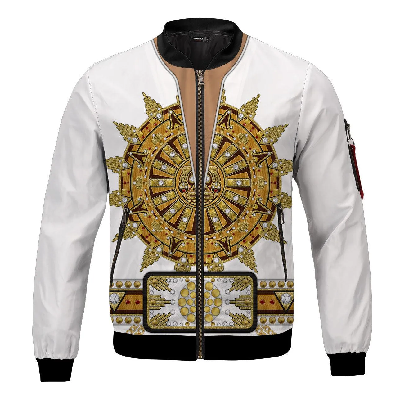 Gearhomie Sun Dial Elvis Bomber Jacket