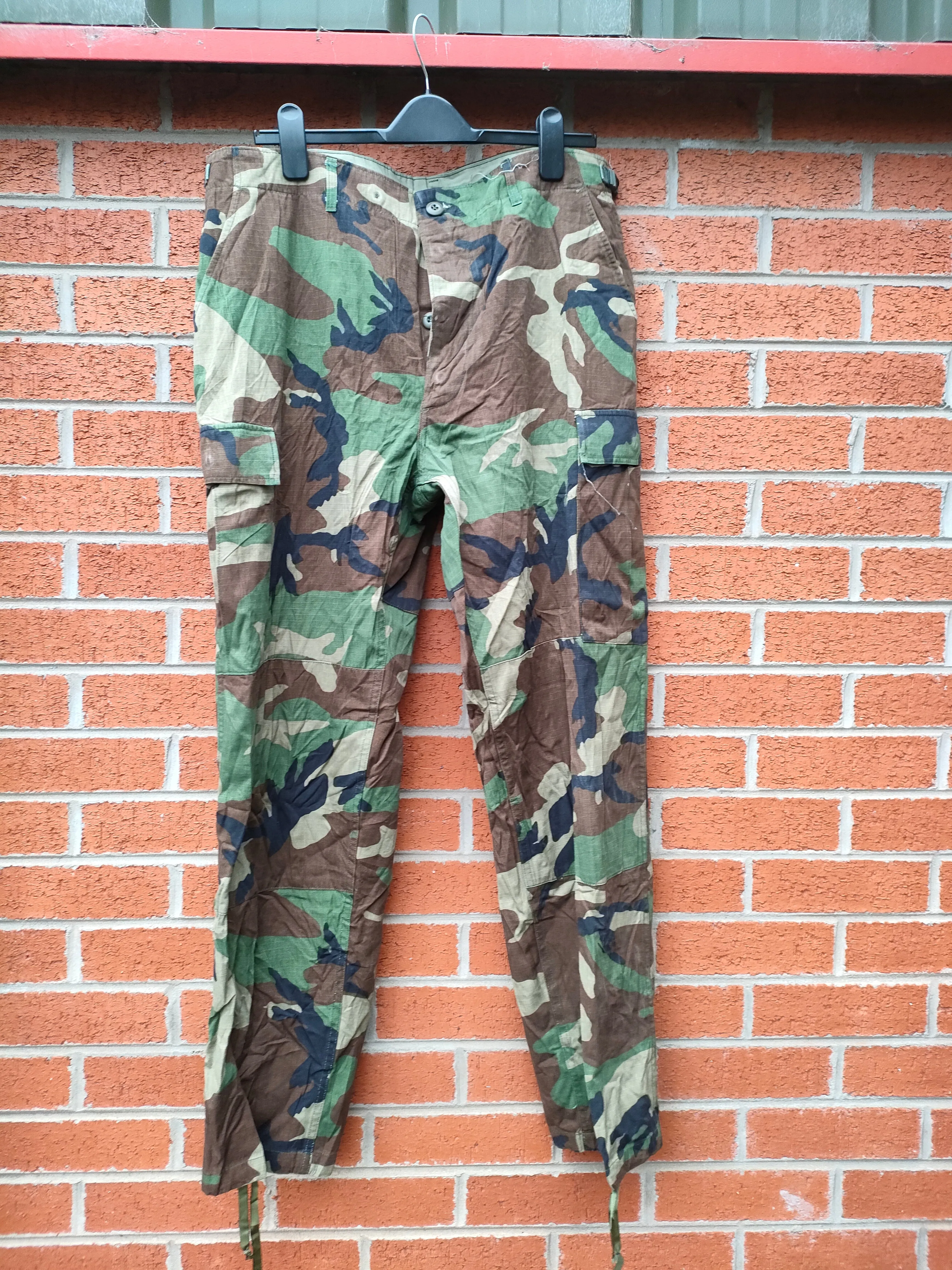 Genuine US Army Woodland Ripstop Camouflage Combat Trousers