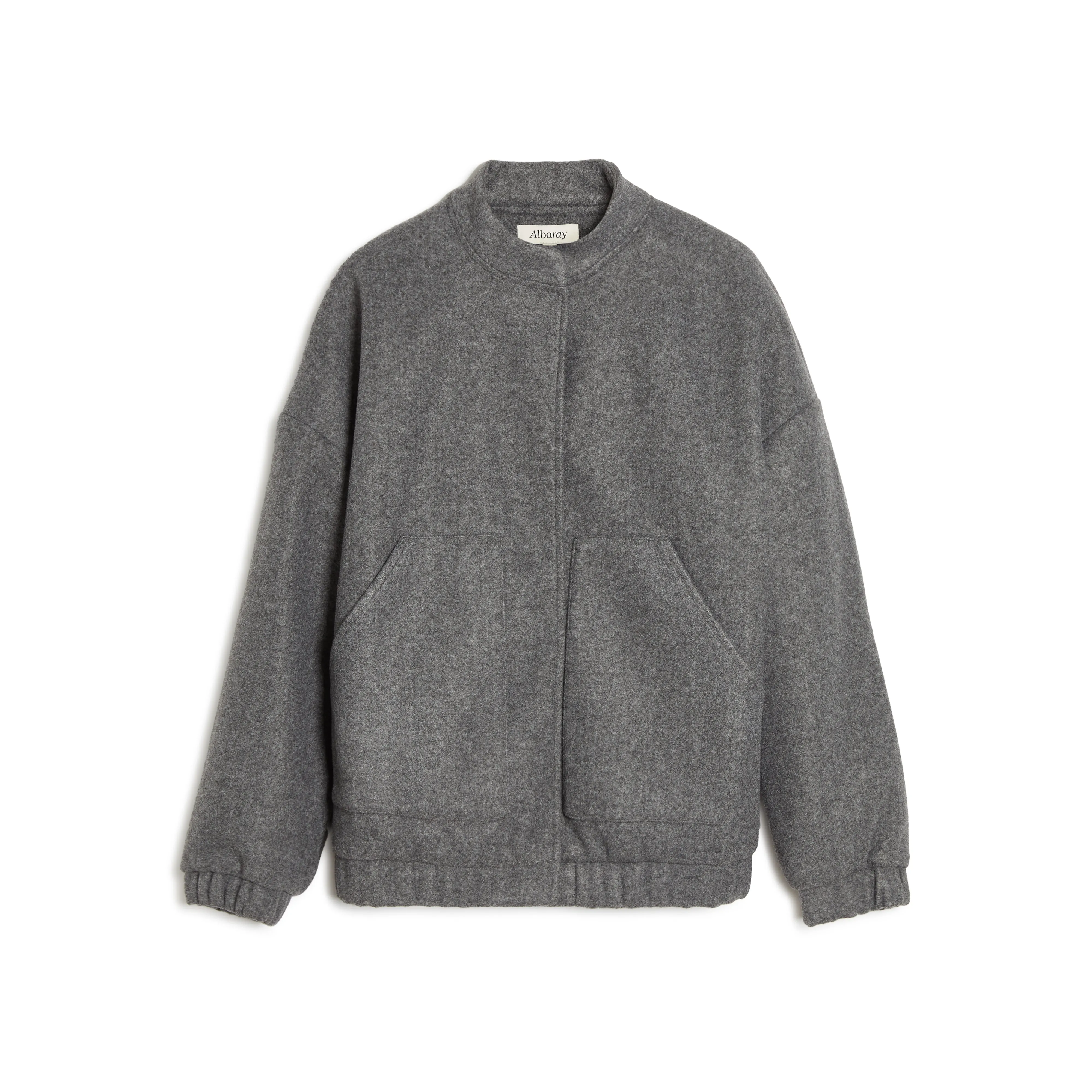 Grey Flannel Bomber Jacket