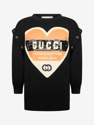 GUCCI Girls Cotton Heart Sweatshirt