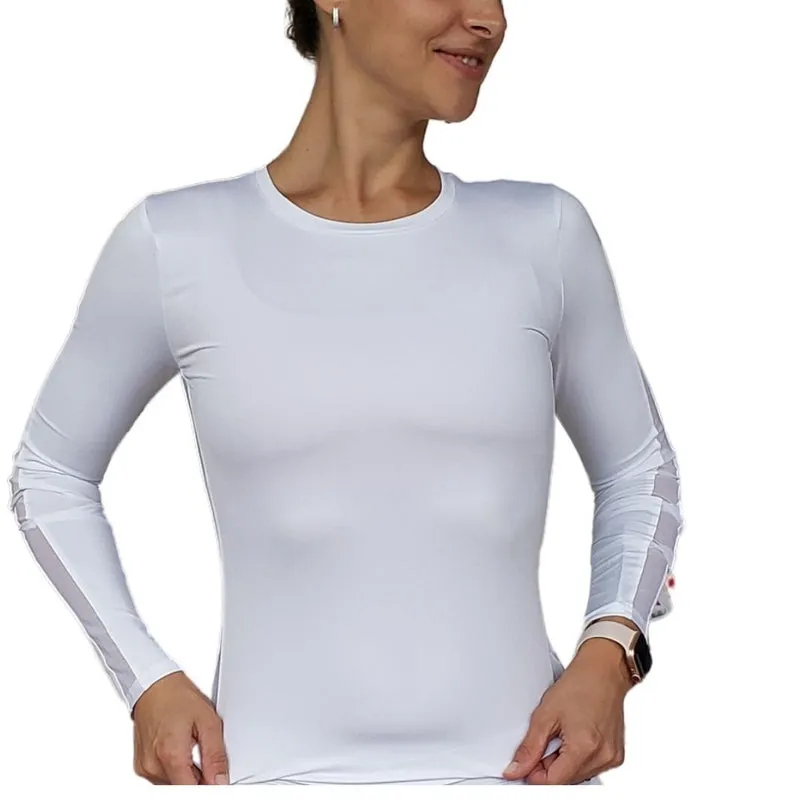 InPhorm Core L/S Crew Neck Top - White