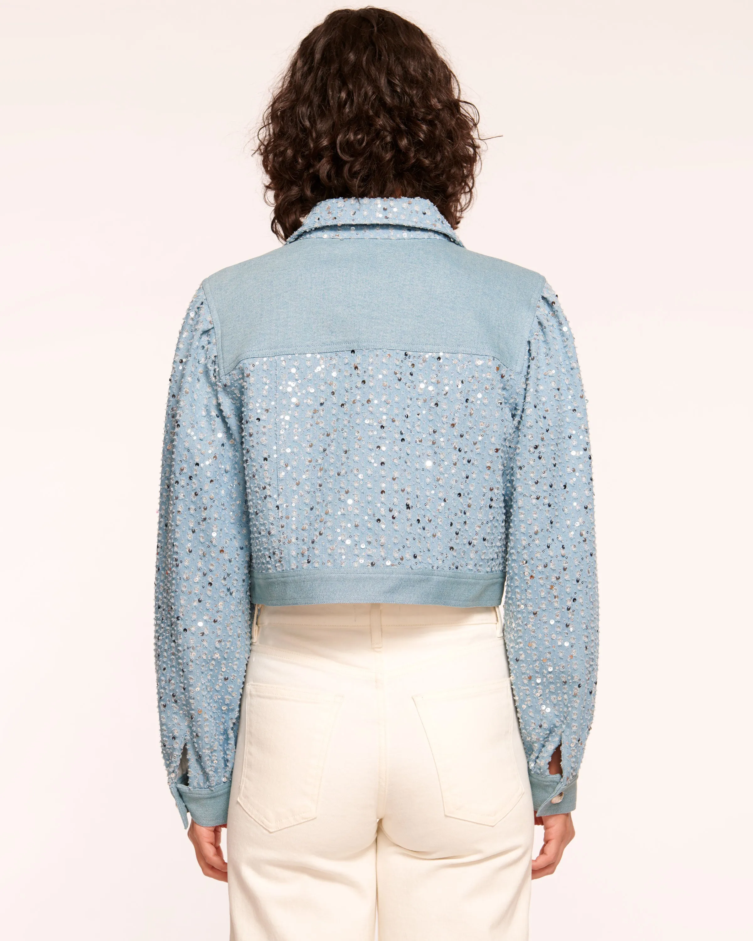 Janet Sequin Denim Jacket