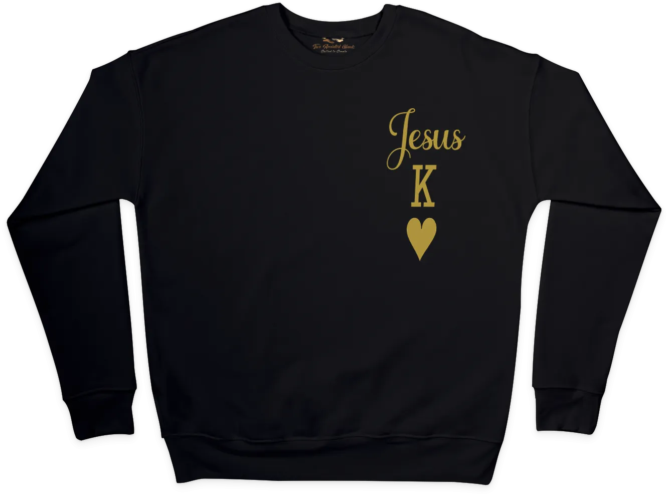 Jesus King of Hearts Sweatshirt - Cozy and Inspirational, Unisex Fit