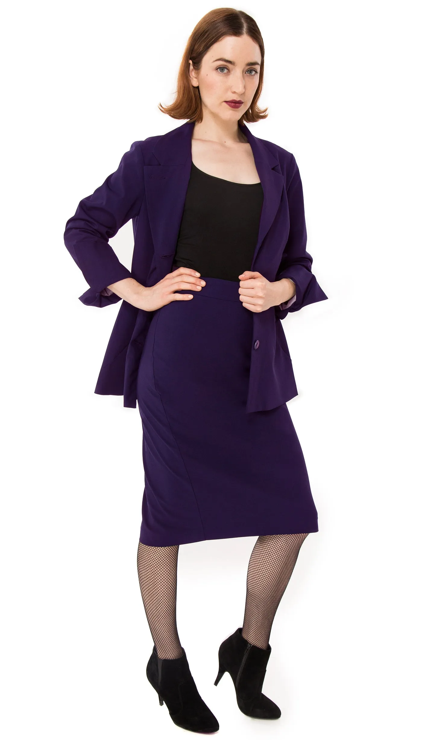 Judy Blazer & Skirt: Amethyst