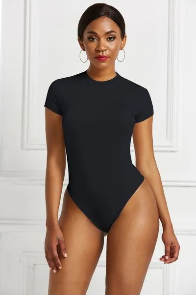 Just BE. Round Neck Short Sleeve Bodysuit