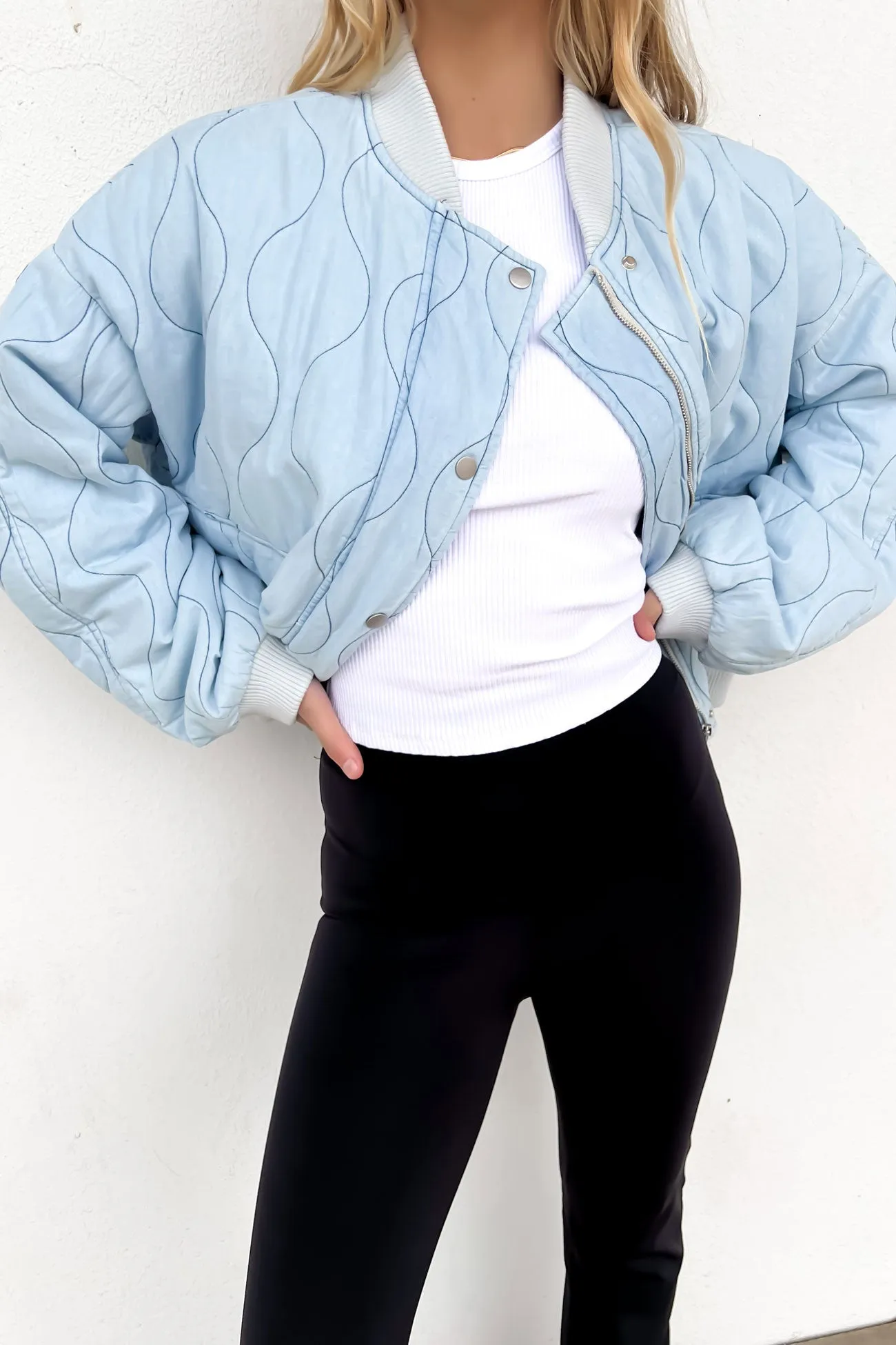 Kenna Chambray Jacket Blue