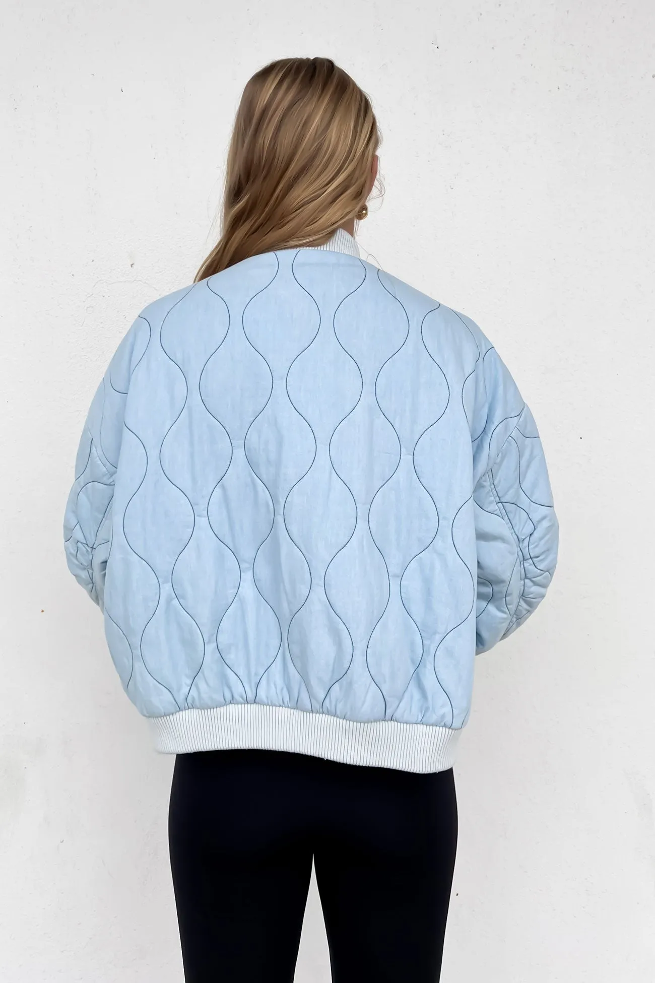 Kenna Chambray Jacket Blue