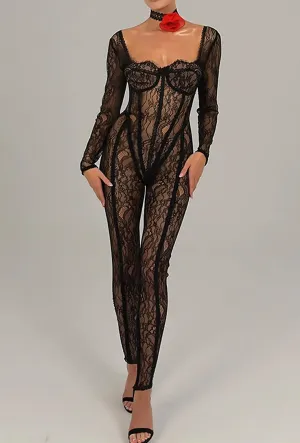 KIMMY - LACE CORSET BODYSUIT