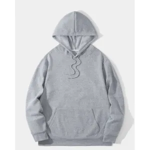 Koko Handmade Women's Gray Cotton Hoodie with zippier pockets