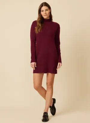 Kora Cashmere Dress - Cabernet