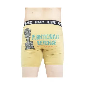 Lazy One Men's Montezuma Revenge Boxer Briefs - Yellow/ Blue/ Black