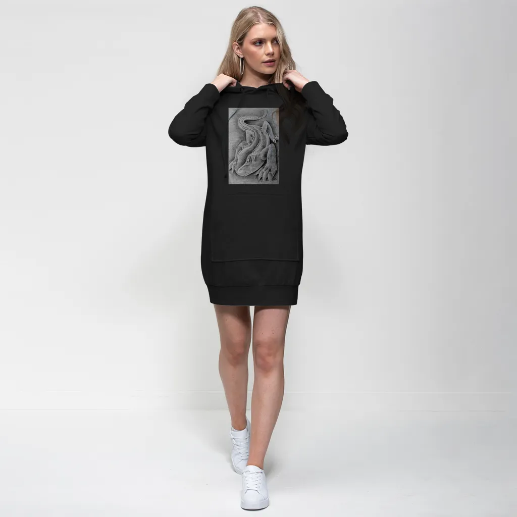 Lizzy the Lizard Premium Adult Hoodie Dress