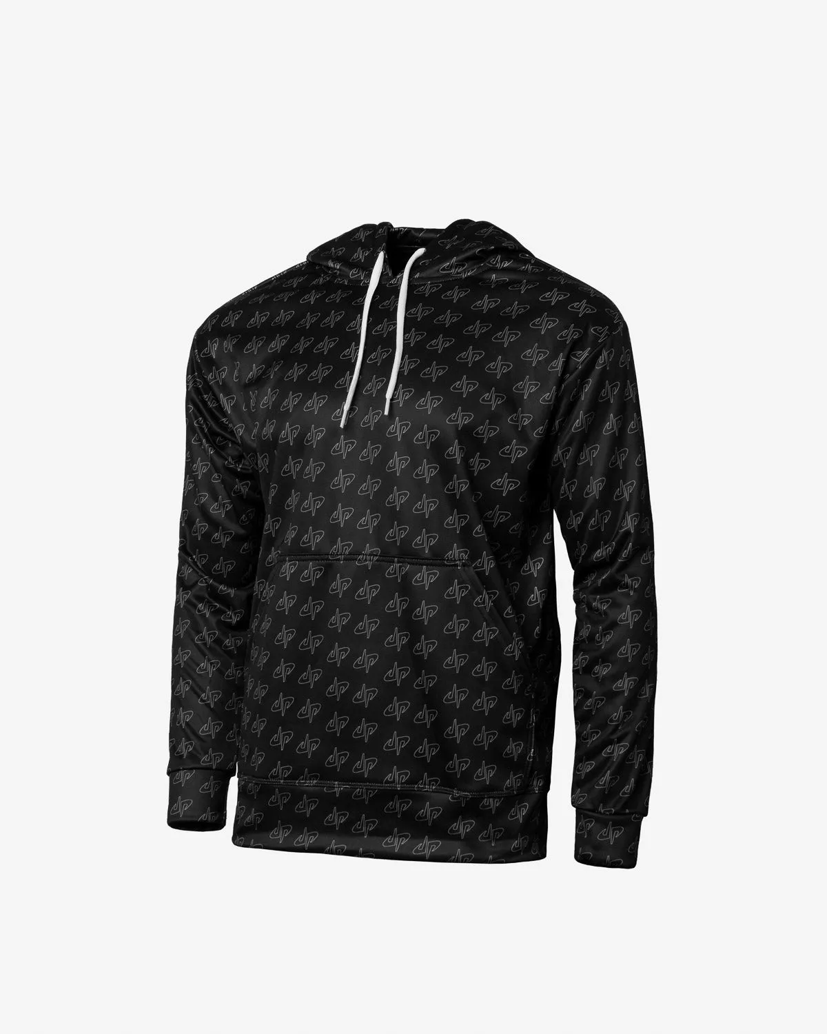 Logo All-Over Print Hoodie (Black)