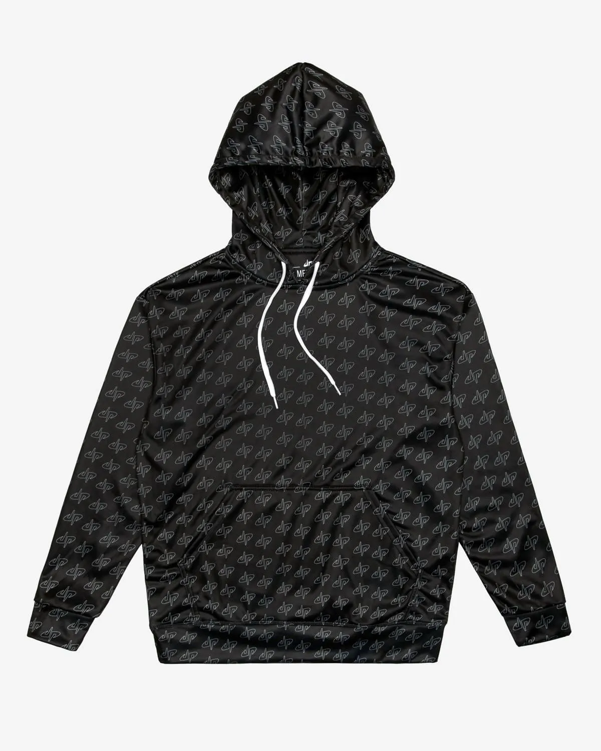 Logo All-Over Print Hoodie (Black)