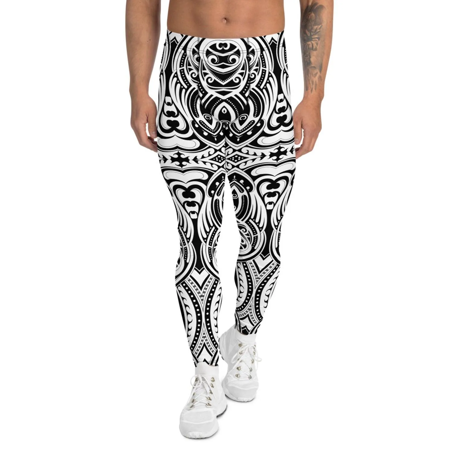 Maori Tattoo Inspired Leggings for Men