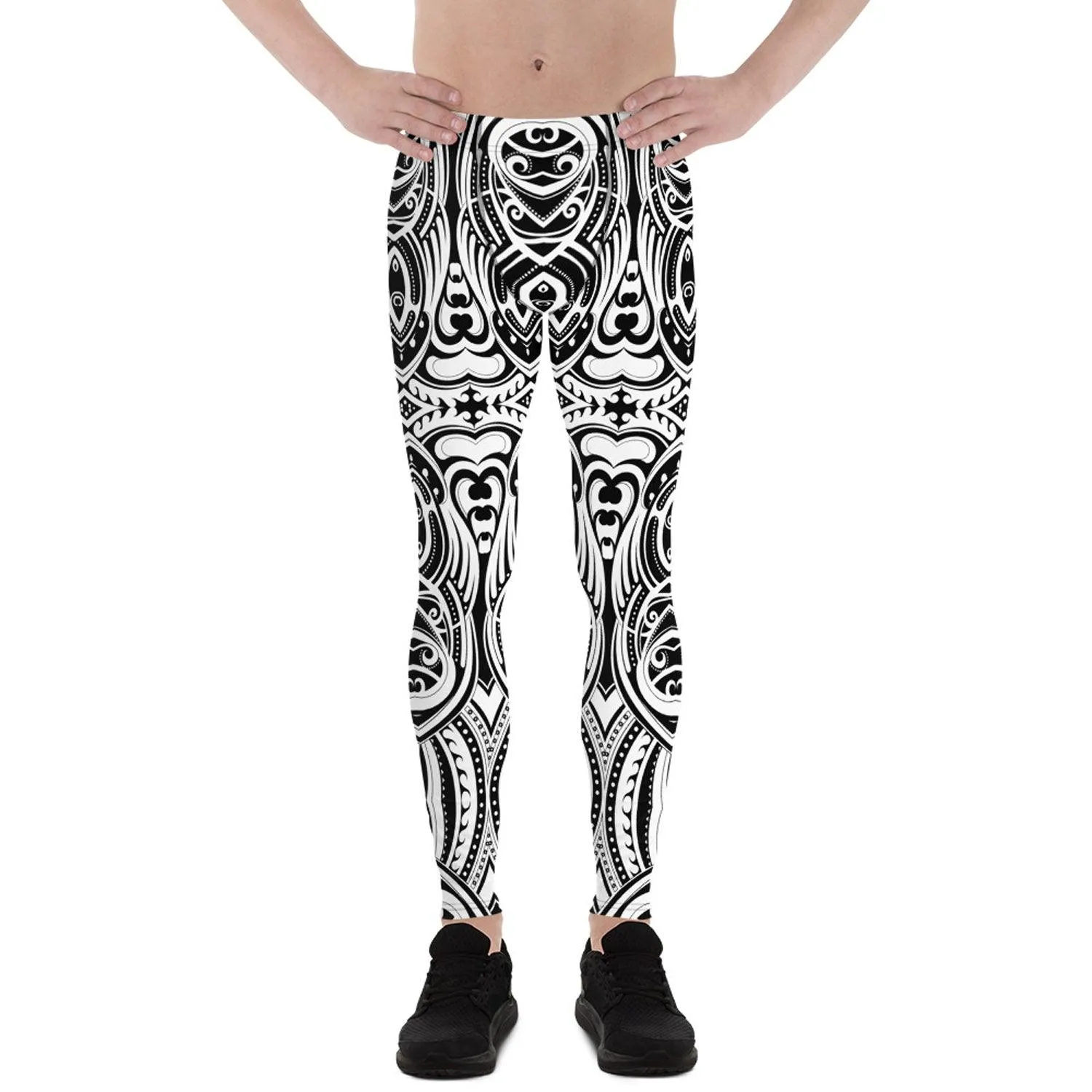 Maori Tattoo Inspired Leggings for Men