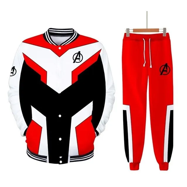 Men Tracksuit 2 Pieces Set Avengers Endgame 3D Hoodies and Pant Sporting Suit Two Pieces Set Mens Sweat Suit Cosplay Costumes