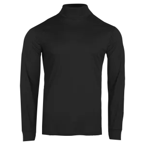 Men's Peach Skins Roll T-Neck - Black