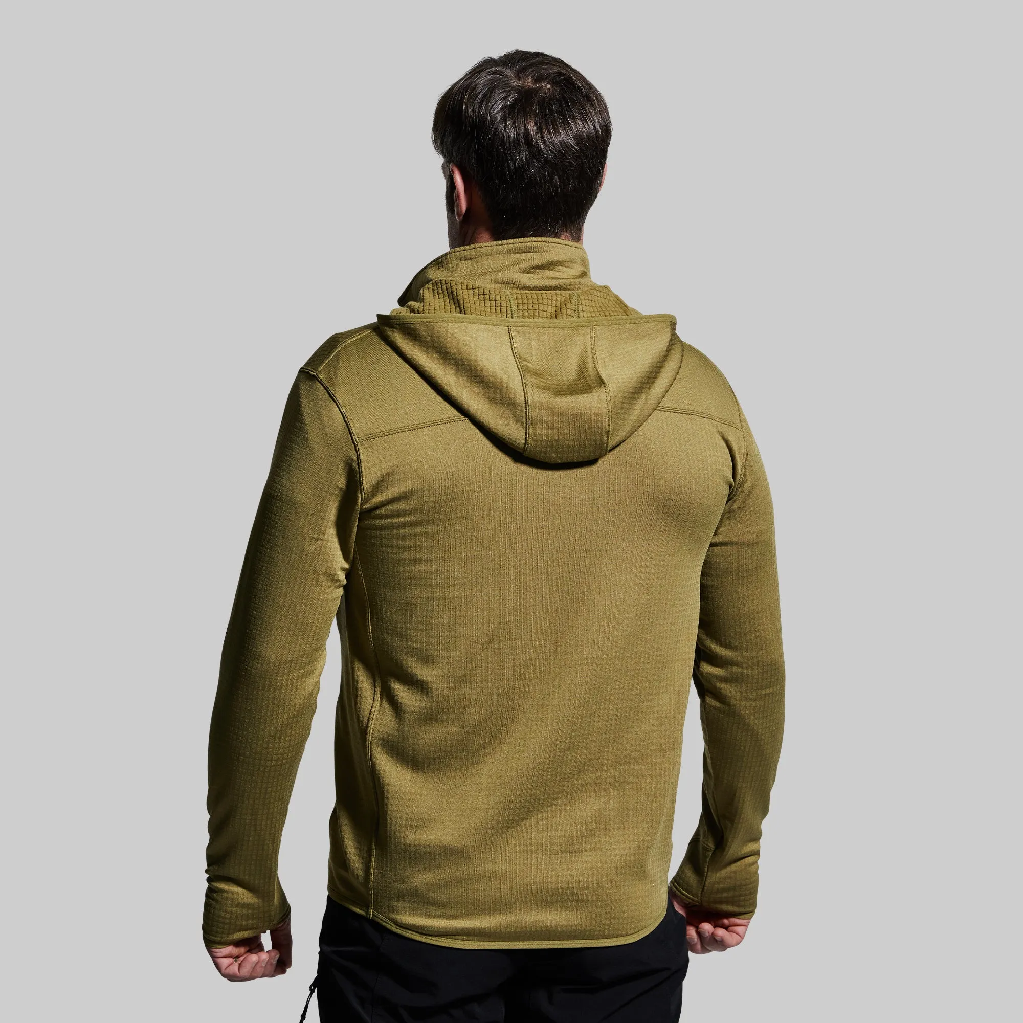 Men's Quiver Half Zip Hoodie (Deep Moss)